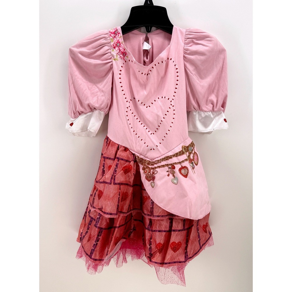 Disney Descendants The Rise of Red Bridget Pink Heart Costume Dress Girls M 7-8